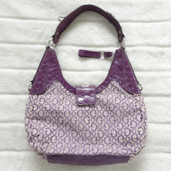 Women's Guess Purple Handbag - Picture 4 of 9